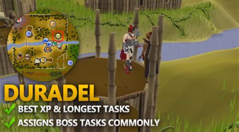 Players must have at least level 50 in the Slayer skill, 100 combat and have completed the Shilo Village quest before they may access him and receive Slayer assignments from him. . Osrs duradel